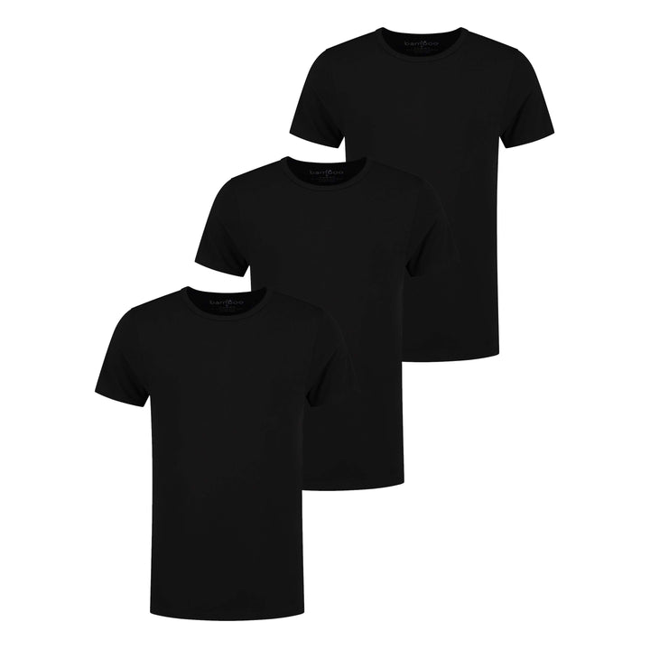 Bamboe T Shirt Ronde Hals Heren 3-pack