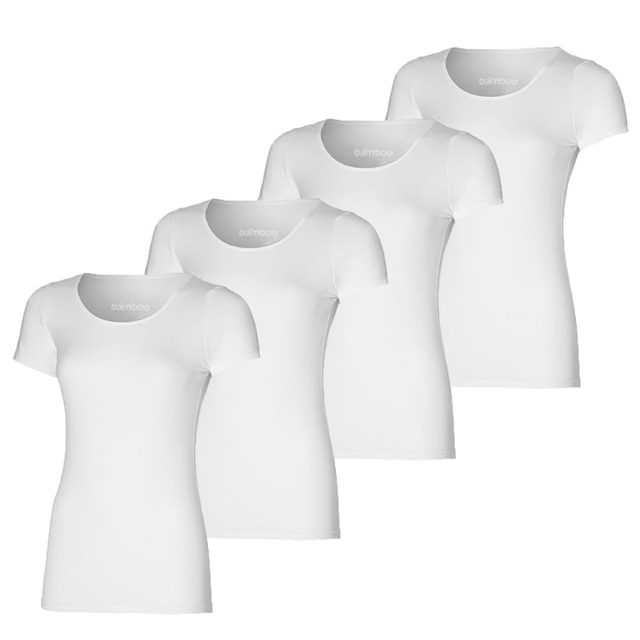 Bamboe T Shirt Dames 4-pack